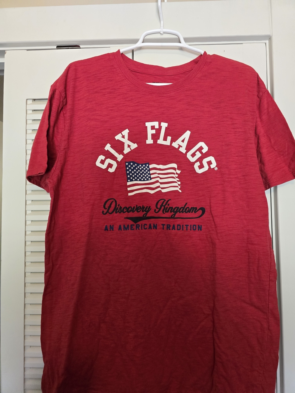 Red American Flag Short Sleeve Graphic Tee